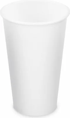 Produktbild von 40x Heiß- und Kaltgetränkebecher Pappbecher weiß 400ml 510ml Ø 90mm
