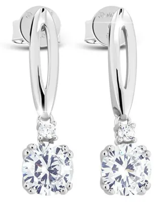 Produktbild von Silver earrings with zircons JA24026CZ