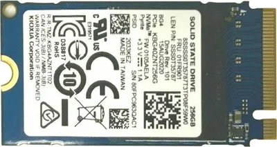 Immagine prodotto di Kioxia Bg4 Ssd 256gb Kbg40znt256g M.2 Pcie 3.0 X4 Nvme M.2 2242 Disco Solido Pc