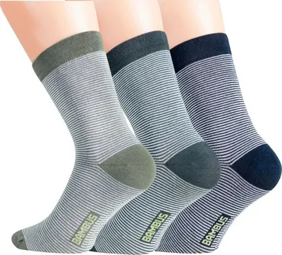 Produktbild von 6 Paar Bambus Viskose Socken MELANGE Softrand ohne Gummi Uni Ringel Gr. 35/38