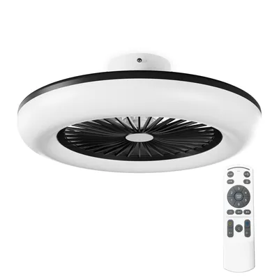 Produktbild von Stropní ventilátor Noaton s osvětlením 11055B Callisto, černý, LED stmívatelný 48W, 3 teploty barev, dálkové ovládání