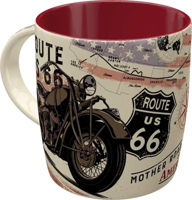Produktbild von Nostalgic-Art - Kaffeetasse - US Highways - Route 66 Bike Map