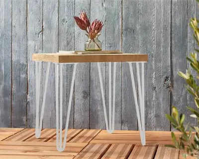 Produktbild von Tarrox Möbelfuß SPIDER Hairpin Ø 58 x 450 mm weiß 1 Stück