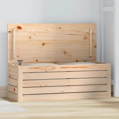 Produktbild von vidaXL Truhlica 89x36,5x33 cm z masívneho dreva borovice