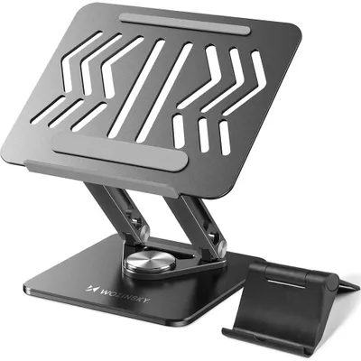 Produktbild von Wozinsky WRS-CPY84SB, Laptop- & Tablet-Ständer, Schwarz, Aluminium, Stahl, 43,9 cm (17.3"), 250 mm, 60 mm