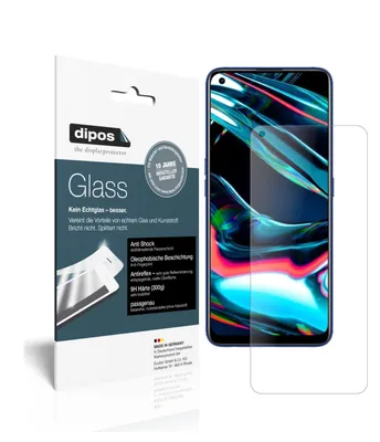 Produktbild von 2x Schutzfolie für Oppo Realme 7 Pro matt - Anti-Shock 9H Folie dipos Glass Kunststoffglas