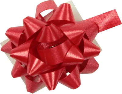 Produktbild von 10 Geschenkschleifen Rosetten 4cm , Farbe:rot