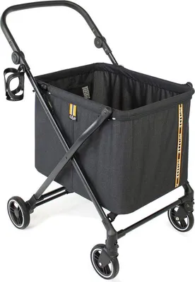 Productafbeelding van Famanu boodschappenwagen met wielen - Opvouwbaar - Afneembare boodschappentas