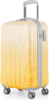 Produktbild von Suitline - leichtes Handgepäck 55x35x20 cm Flugzeug-Trolley 34 L Bordgepäck Hand-Koffer leicht Bord-Koffer 4 Rollen Kabinengepäck Hand Luggage TSA ,Safari Sunrise