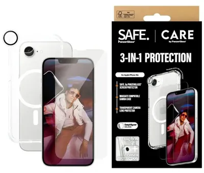 Obrázek produktu pro PanzerGlass CRNCHFUG29845, Apple, iPhone 16E, Odolnost proti nárazu, Odolnost proti pádu, Odolné proti poškrábání, Průhledná, 1 kusů