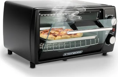 Produktbild von Mini rúra Steinborg | 10 litrov | horný / spodný ohrev | 60 minútový časovač | plynulá regulácia teploty | plech na omrvinky | 1000 W