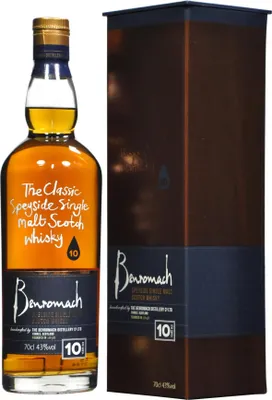 Produktbild von Benromach 10 Years Old Speyside Single Malt Scotch Whisky in Geschenkpackung | 43 % vol | 0,7 l