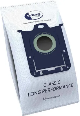 A single vacuum cleaner bag product, angled slightly.