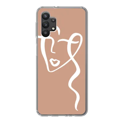 Produktbild von MuchoWow® Handyhülle Schutzhülle Hülle für Samsung Galaxy A32 5G Frau - Gesicht - Abstrakt Silikon Softcase Handy Hülle - Softcase