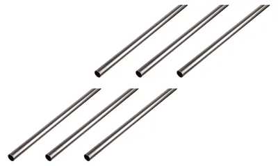 Image de Alberts, 6 tubes ronds, acier brut, diamètre 22 x 1,2 mm, longueur 2 mètres
