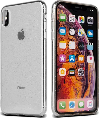 Immagine prodotto di Custodia trasparente con glitter per Apple iPhone SE 2022/iPhone SE 2020/iPhone 8/iPhone 7 - Trasparente, modello KP17851