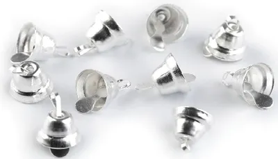 Obrázek produktu pro Zvoneček 11 mm, kov, stříbrný / 1ks