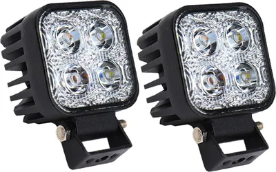 Produktbild von Greenmigo 2X 12W LED Scheinwerfer Flutlicht Rückfahrscheinwerfer IP67 Wasserdicht Arbeitsscheinwerfer 12V 24V