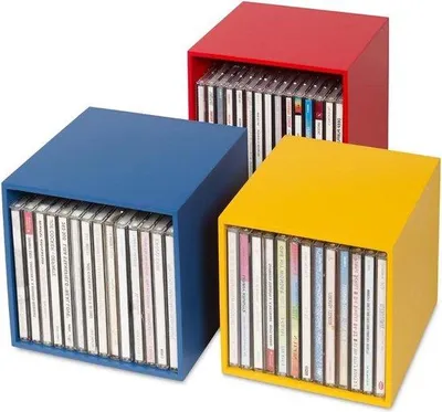 Obrázok produktu pre Drevený box na 40 CD, dekoratívny