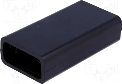 Image de 1 x Boîtier : universel. Dimensions : Z : 24 mm, Y : 88 mm, X : 48 mm. Couleur : noir Kuntoff. Boîtier universel