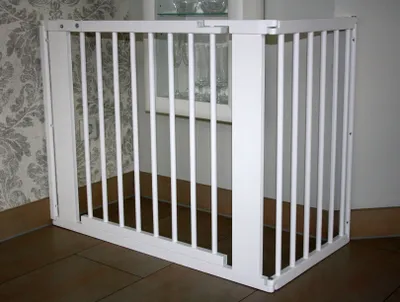 Produktbild von Schutzgitter Absperrgitter Türgitter Treppenschutzgitter V 139cm weiss