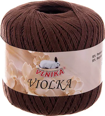 Produktbild von Häkelgarn Violka 50g Baumwolle tlw. recycled Klassikgarn Filetgarn unifarben