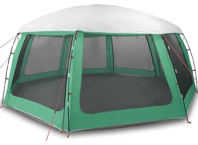 Immagine prodotto di vidaXL Tenda per piscina con copertura rimovibile Tenda con pareti in rete Verde mare 690x690cm