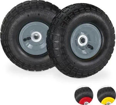 Image de Jeu de roues pour diable 2 pcs 3,5-4