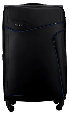 Produktbild von Reisekoffer – Koffer mit 4 Rollen - Leicht Tourister Trolley - Rollkoffer mit Zahlenschloss - Groß Reisetrolley (SCHWARZ/BLAU, M)