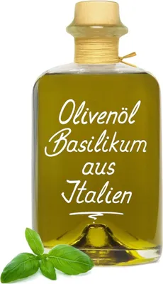 Produktbild von Olivenöl Basilikum aus Italien 0,7L - extra vergine kaltgepresst sehr aromatisch