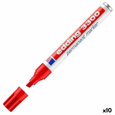 Immagine prodotto di Edding 3300 - Rot - Rot - Weiß - Kunststoff - 10 Stück (4-3300002)