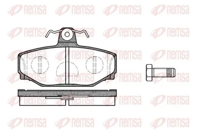 Produktbild von REMSA Bremsbeläge Satz Hinten Bremsklötze für VOLVO V70 I (875, 876) 0297.10