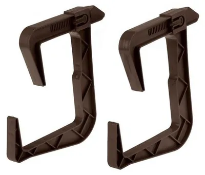 Produktbild von Balkonkasten-Blumentopfhalter aus Rattan, braun, 2er-Set