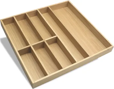 Produktbild von Besteckeinsatz EICHE 60er Schubl. B 524 x T 472 mm passend für BLUM Legra 16 mm Schubladen