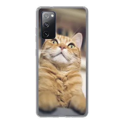 Produktbild von MuchoWow® Handyhülle Schutzhülle Hülle für Samsung Galaxy S20 FE Katze - Bank - Orange Silikon Softcase Handy Hülle - Abdeckung