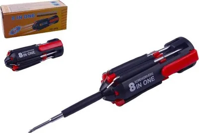 Obrázek produktu pro Domácí multifunkční šroubovák 8 v 1 s LED svítilnou. č.38.