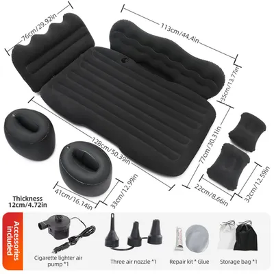 Obrázek produktu pro Matrace Auto nafukovací cestovní postel Home Outdoor Camping Mat zadní flokování Plus vzduchová matrace pro SUV