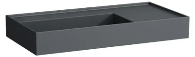 Image de LAUFEN Kartell lavabo à poser, tablette à droite, sans trou pour robinet, sans trop-plein, 900x460mm, H8183387581121