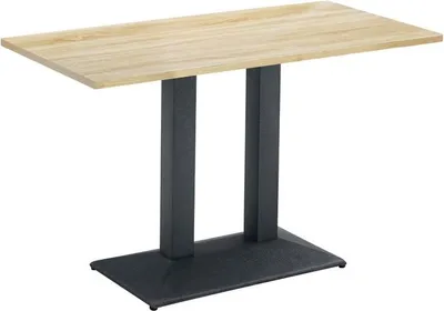 Obrázek produktu pro Kondela Jídelní bistro stůl Rinaldo Typ 2 120x60 cm - dub sonoma / černá