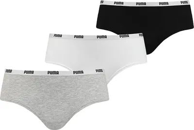 Produktbild von Puma HIPSTER 3P PACK - white / grey / black (015) - M
