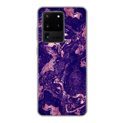 Produktbild von MuchoWow® Handyhülle Schutzhülle Hülle für Samsung Galaxy S20 Ultra Marmor - Naturstein - Mineralien Silikon Softcase Handy Hülle - Karteninhaber