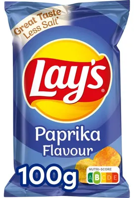 Produktbild von Lay's Paprika Chips 100g – Knusprige Kartoffelchips mit würzigem Paprika