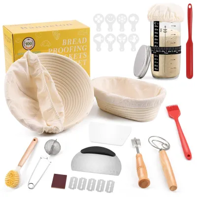 Productafbeelding van Compleet Zuurdesem Starter Kit met Broodbakaccessoires
