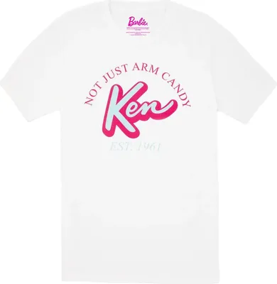 Produktbild von Barbie - "Not Just Arm Candy Classic" T-Shirt für Herren NS7633 (L) (Weiß)