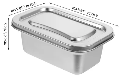 Produktbild von 2 Stück Edelstahl Eiscremebehälter mit Deckel für den Gefrierschrank, luftdicht für selbstgemachtes Eis, großes Volumen für Familiengebrauch