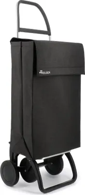 Image de Chariot De Courses Jean Tweed Noir