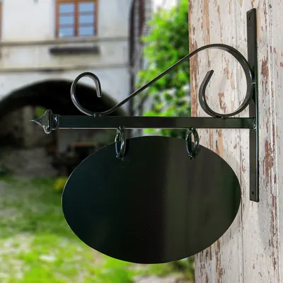 Produktbild von Werbeschild im Vintage-Stil, Grün, Metall Schild für Restaurant - Ladenschild