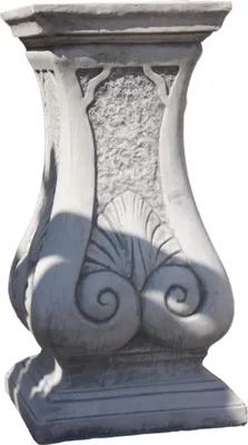 Produktbild von Steinfiguren Horn Große Säule mit Schneckenmuster, PO-1490