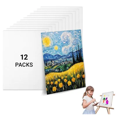 Immagine prodotto di Set di 12 tele per pittura, dimensioni 26 x 20 cm, già tese