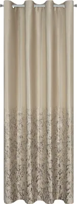 Zdjęcie produktu dla Zasłona TORI 140X250 cm beżowy półzaciemniająca welwet przelotki – elegancka